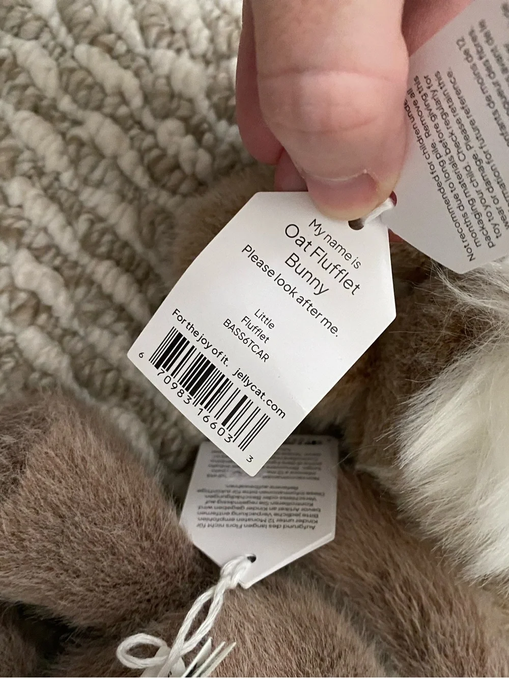 Jellycat new tags